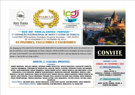 Amamede na Primeira Exposição Intenacional de Artes e Letras (FEBACLA)